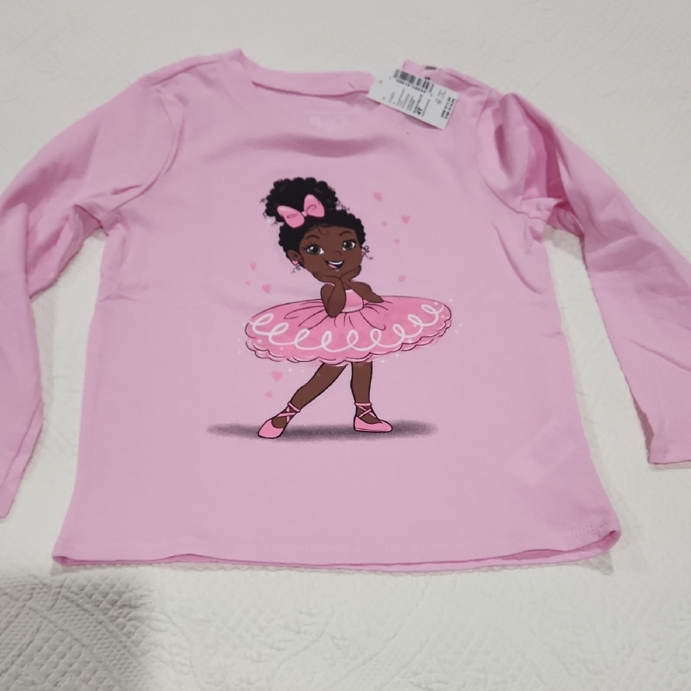 The Children's Place Pink Ballerina Long Sleeve Tee